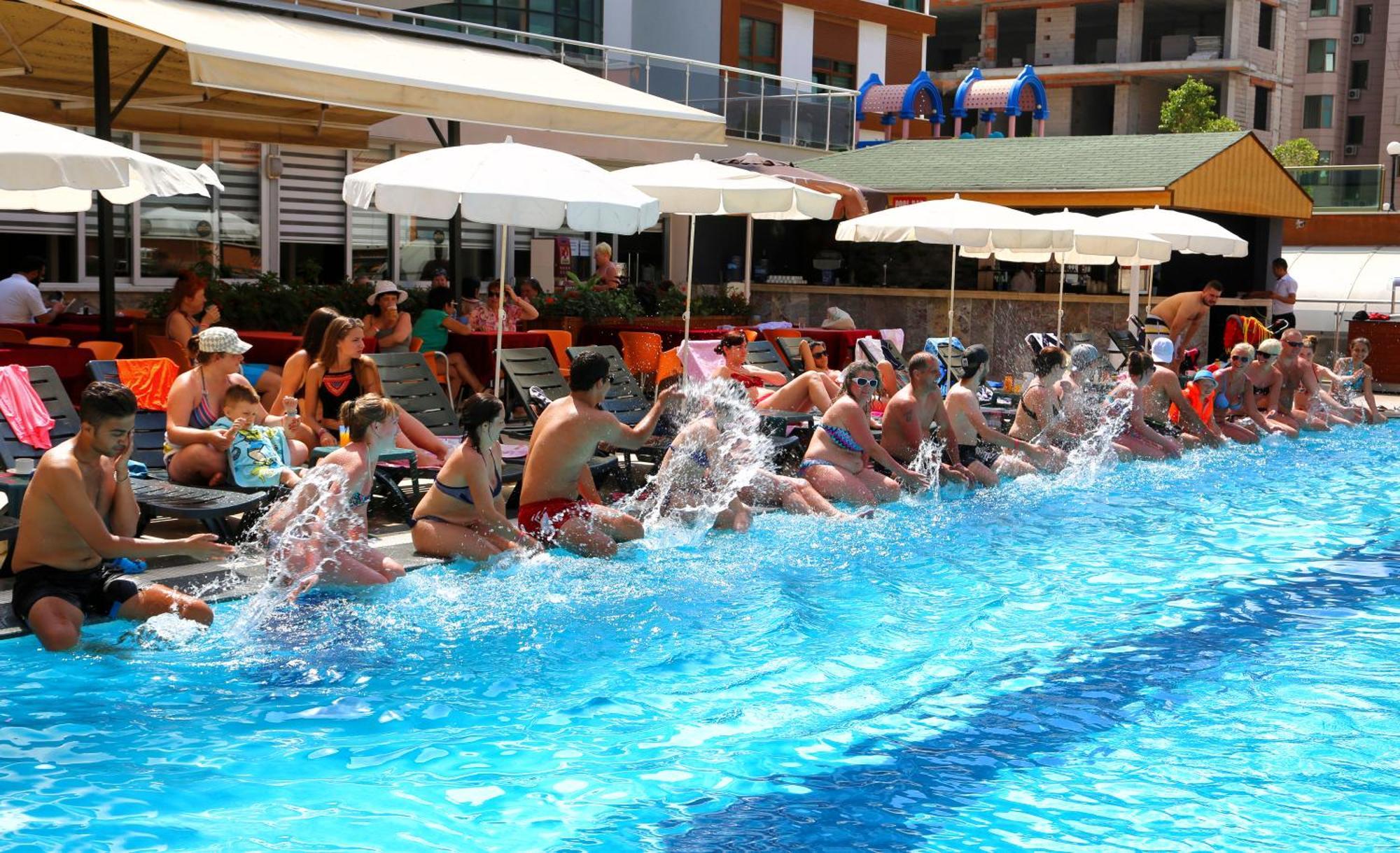 Club Bayar Beach Hotel Alanya Exterior foto